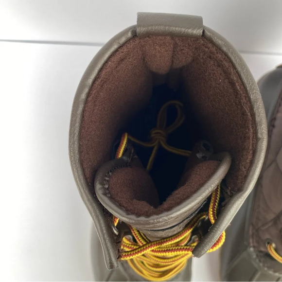 Sperry Men Top Sider Saltwater Nylon Brown Duck Boots quilted size 11 - Picture 7 of 8